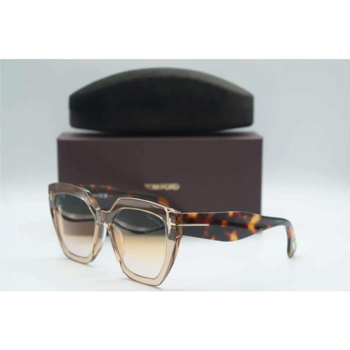 Tom Ford TF 939 45B Transparent Brown Sunglasses Frames 56-17