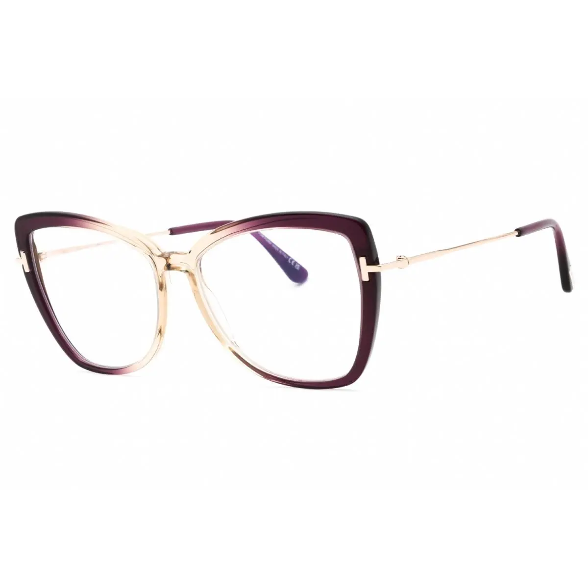 FT5882-B 083 Eyeglasses Violet Clear Frame 55mm by Tom Ford