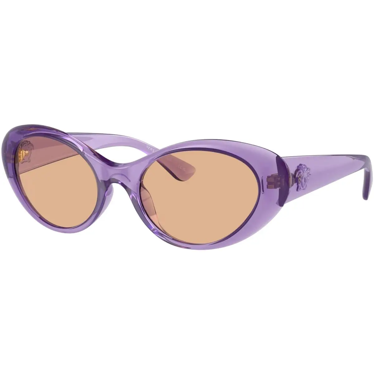 Women`s Transparent Purple Cat Eye Sunglasses - VE4455U 53533 53 - Italy by Versace