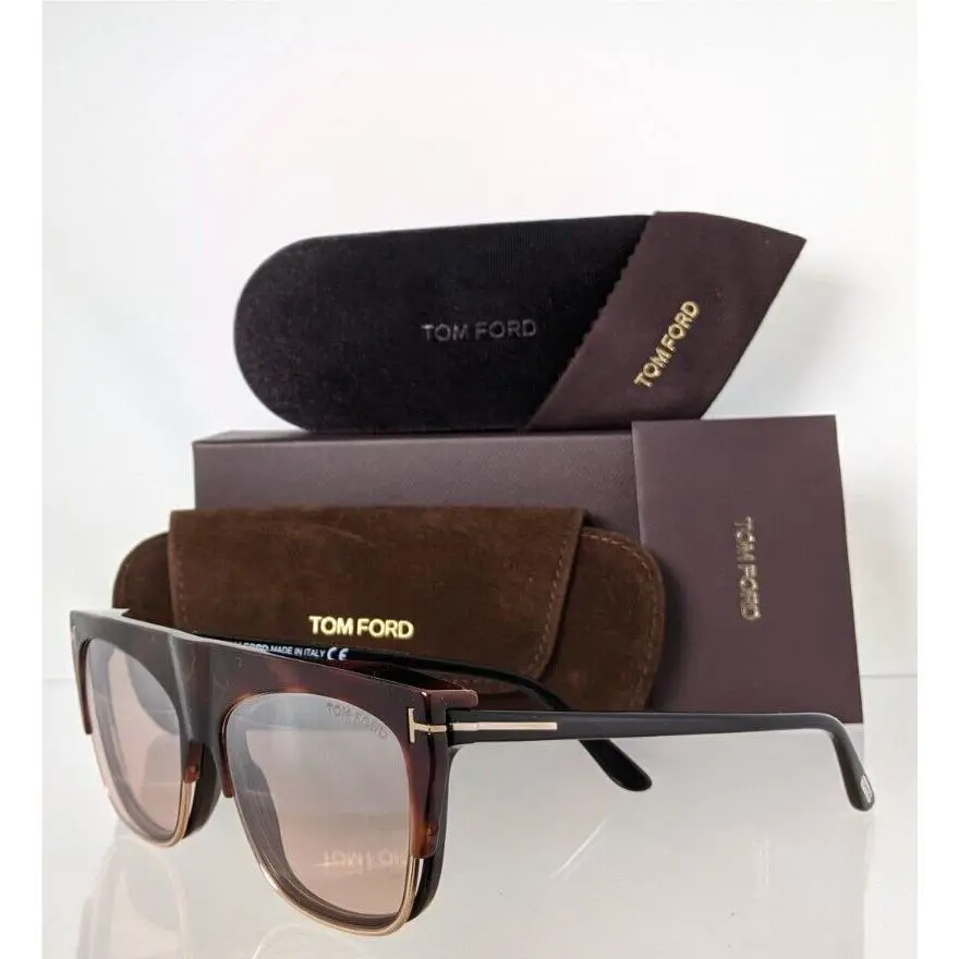 Tom Ford TF 5690 Eyeglasses 001 FT 5690-B 55mm with Clip on
