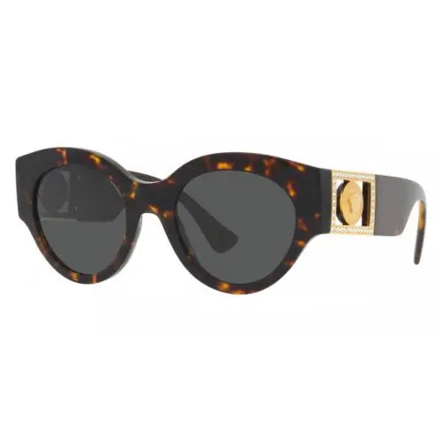 Versace Sunglasses VE4438BF 10887 52mm Dark Havana / Dark Grey Lens