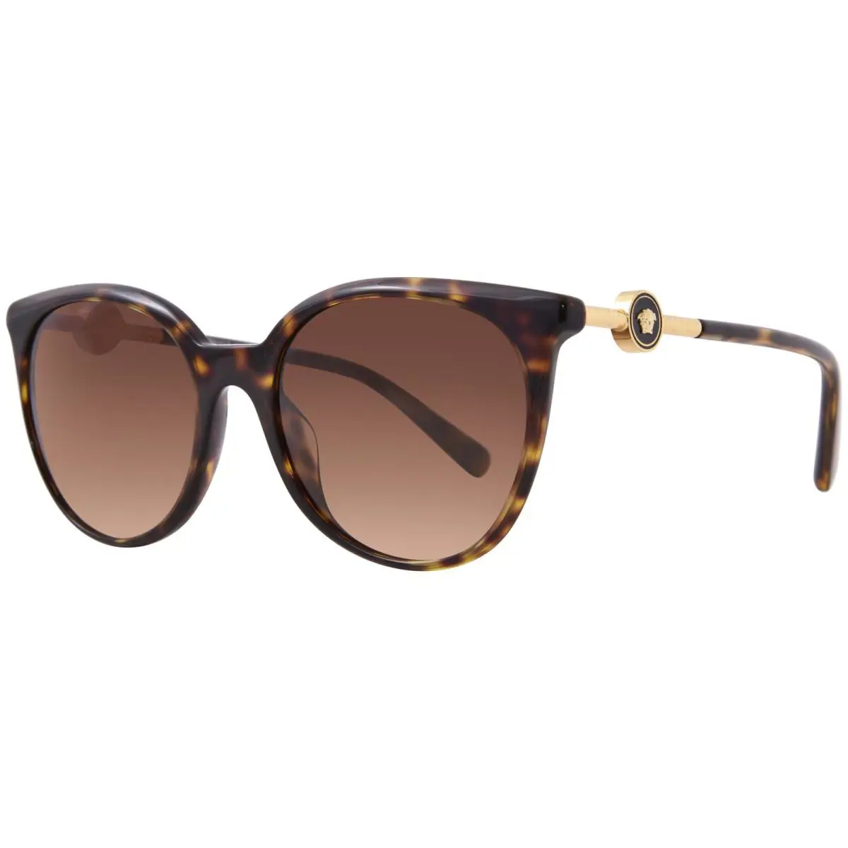 Versace VE4404 108/74 Sunglasses Women`s Havana/gold/brown Gradient Lenses 55mm