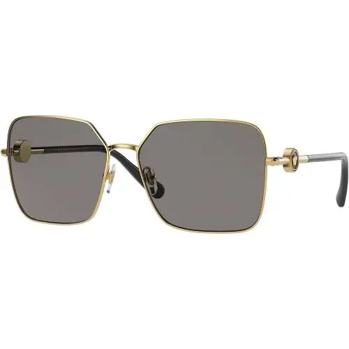 Versace VE2227 100287 59mm Gold Dark Grey Women`s Sunglasses