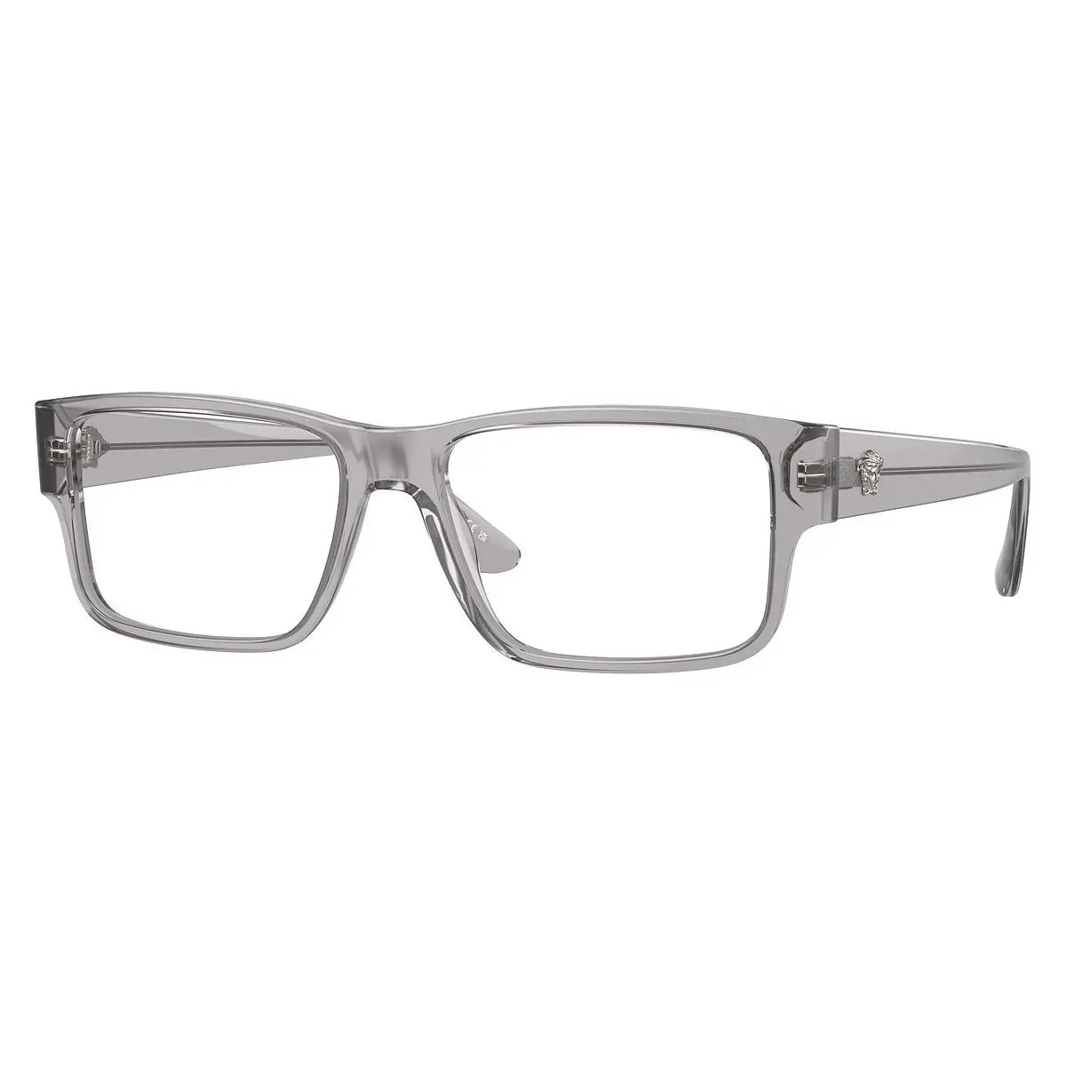Versace Rectangle Man Eyeglasses `0VE3342 `593 55mm `grey Transparent