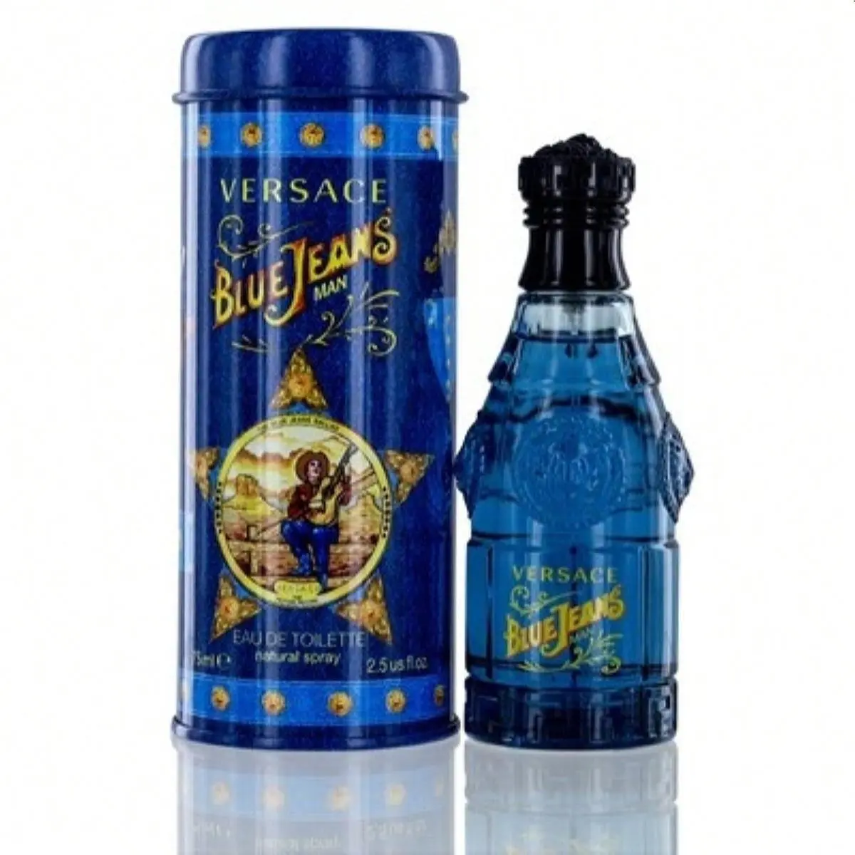 Versace Blue Jeans Edt Spray 2.5 oz / 75 ml For Men