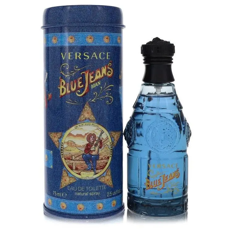Blue Jeans by Versace Eau De Toilette Spray Packaging 2.5 oz For Men