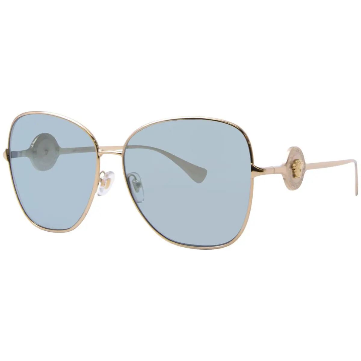 Versace VE2256 10029C Sunglasses Women`s Gold/azure Internal Mirror Silver 60-mm