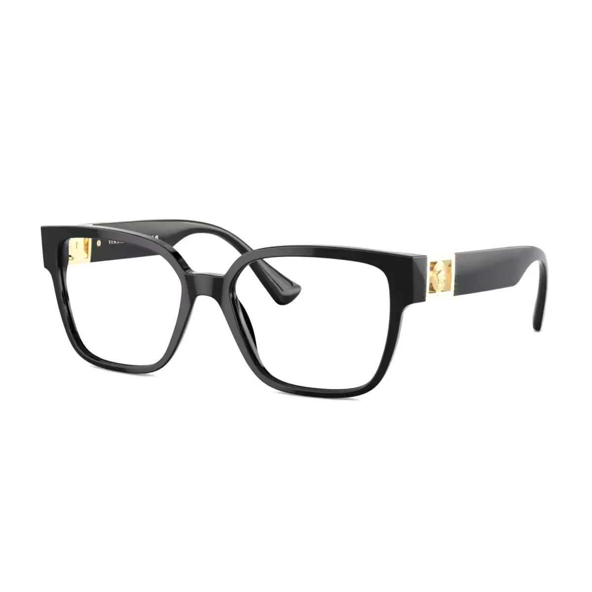 Versace Eyeglasses Mod. 3329-B GB1 54-17 145 Black Gold Frames W/crystals