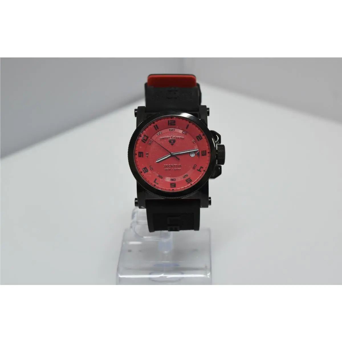 Swiss Legend Sportiva 45mm SL-40030 Watch Black/Black/Red
