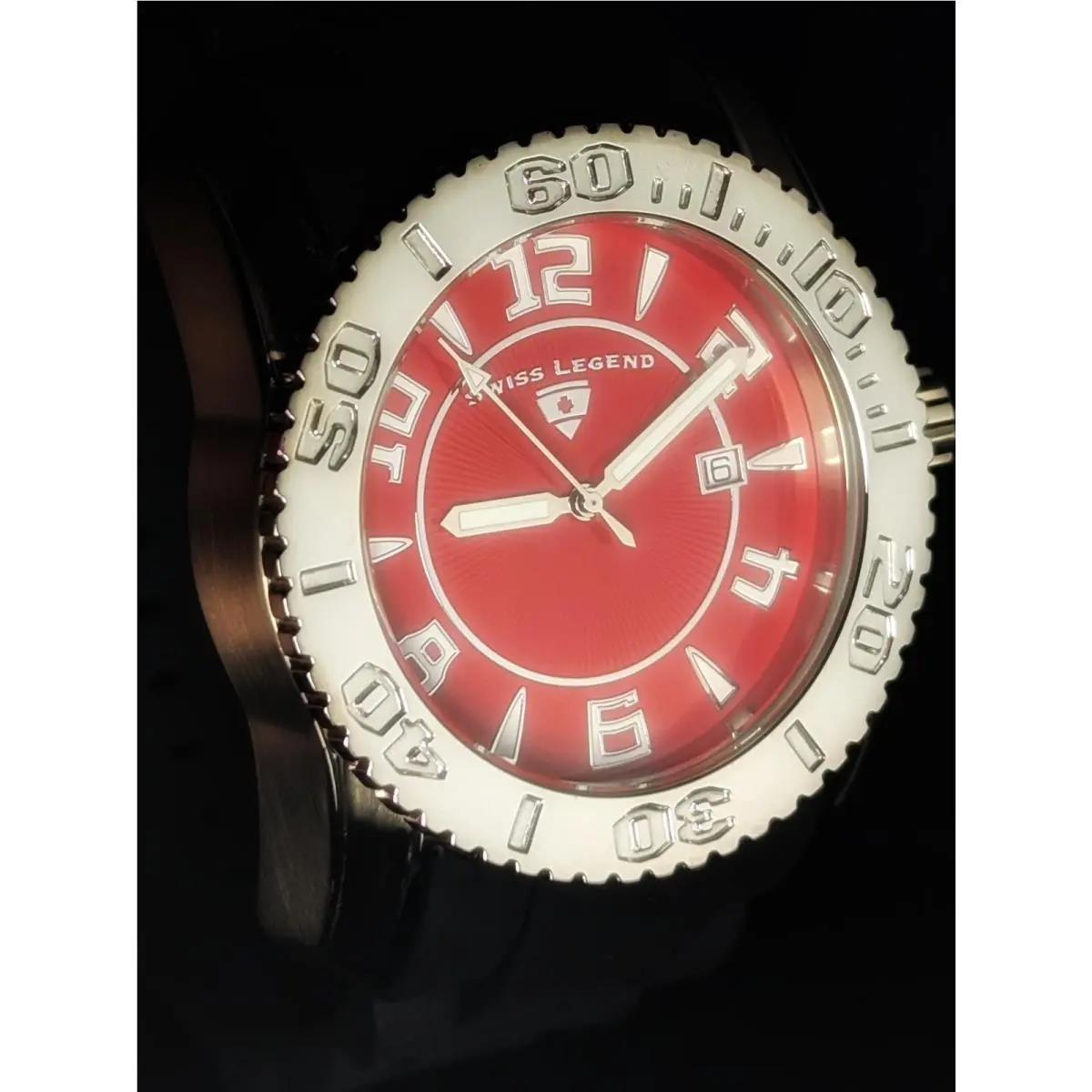 Swiss Legend 20068-05 Commander Collection Red Dial Watch