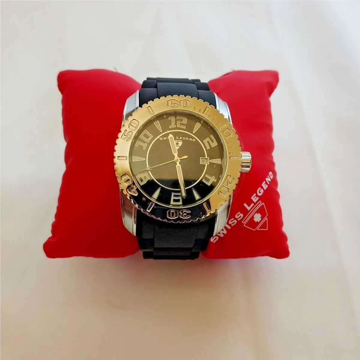 Swiss Legend Commander SL-20068-01 Black Face and Band