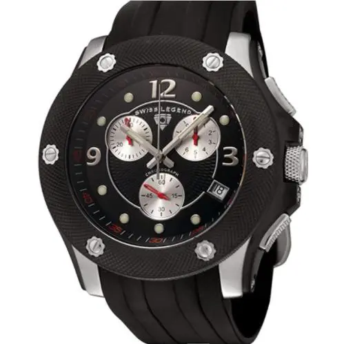 20078-SB-01 Speedster Chronograph Black Dial Men`s Watch by Swiss Legend