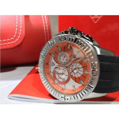Swiss Legend Evolution SL-10064 – 06 – Orange/white Dial Wristwatch For Men