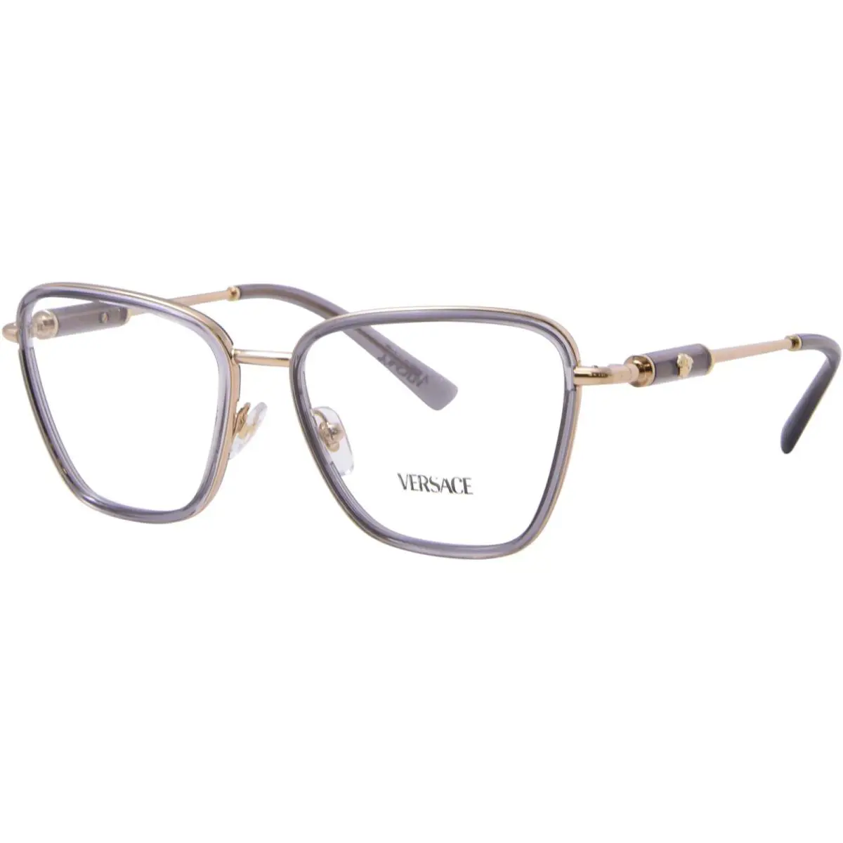 Versace VE1292 1506 Eyeglasses Frame Women`s Grey Transparent Full Rim 54-mm