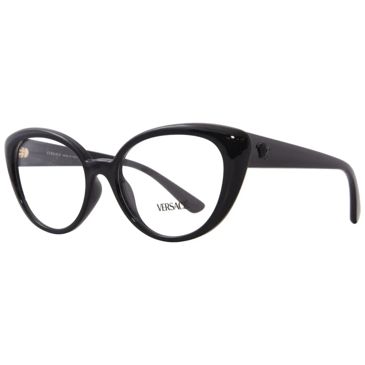 Versace VE3349U 5427 Eyeglasses Women`s Brown Transparent Full Rim 53mm