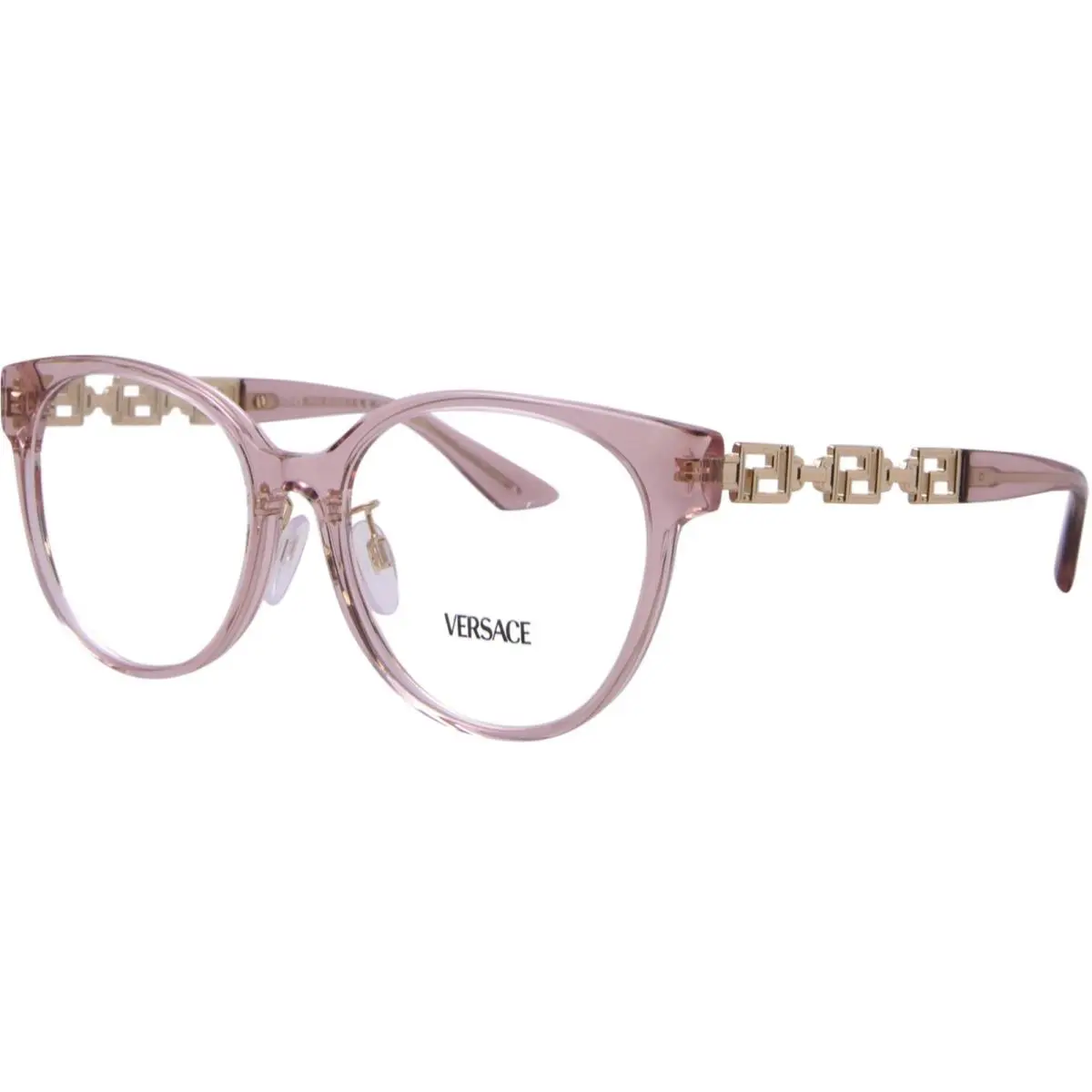 Versace VE3302D 5322 Eyeglasses Frame Women`s Transparent Pink Full Rim 54mm