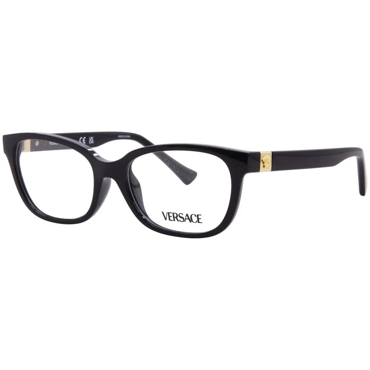Versace VK3006U GB1 Eyeglasses Frame Youth Kids Girl`s Black Full Rim 46mm