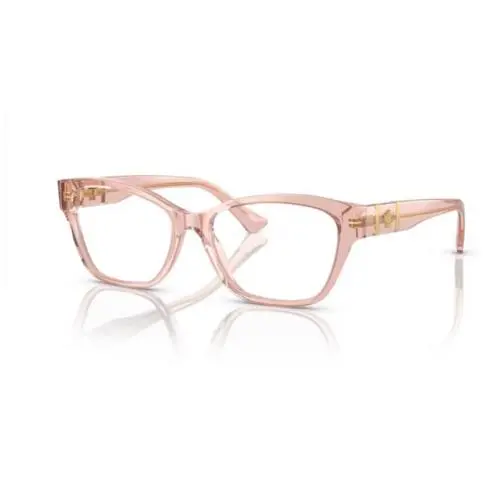 Versace 0VE3344 5434 Brown Transparent/clear Cat Eye 54 mm Women`s Eyeglasses