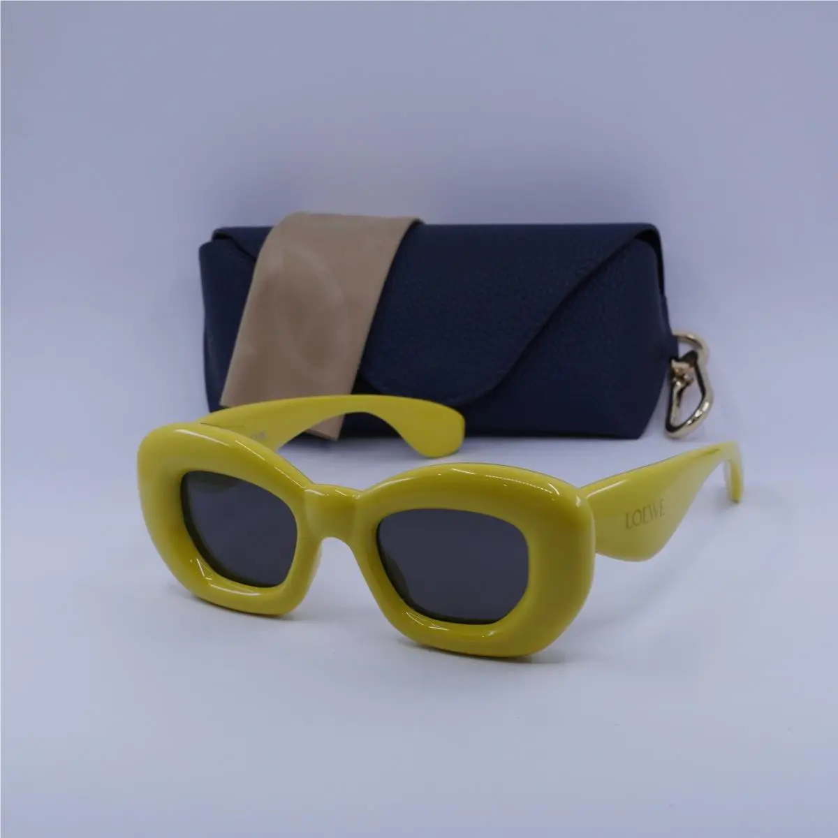 Loewe LW40117I 39A Shiny Yellow/grey 47-24-145 Sunglasses