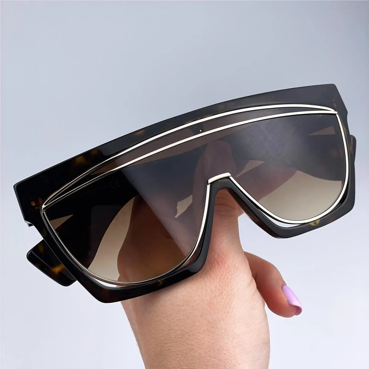 Women Sunglasses Havana Gradient Brown Shield LW40012F Filipa Mask 52F by Loewe