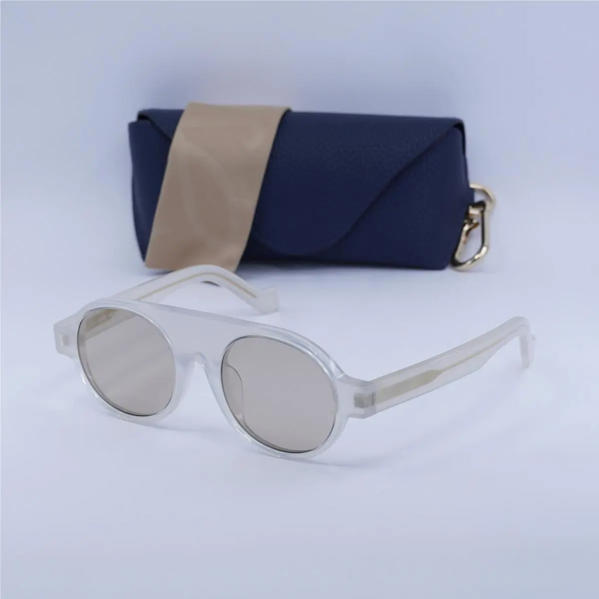 Loewe LW40020F 21E White/brown 50-20-145 Sunglasses