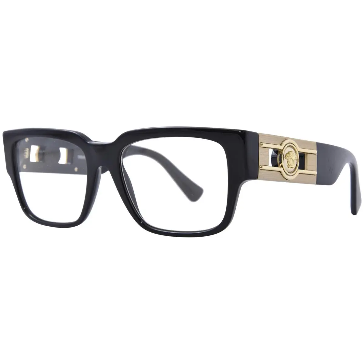 VE3350 5360 Eyeglasses Frame Men`s Black Full Rim Square Shape 53mm by Versace