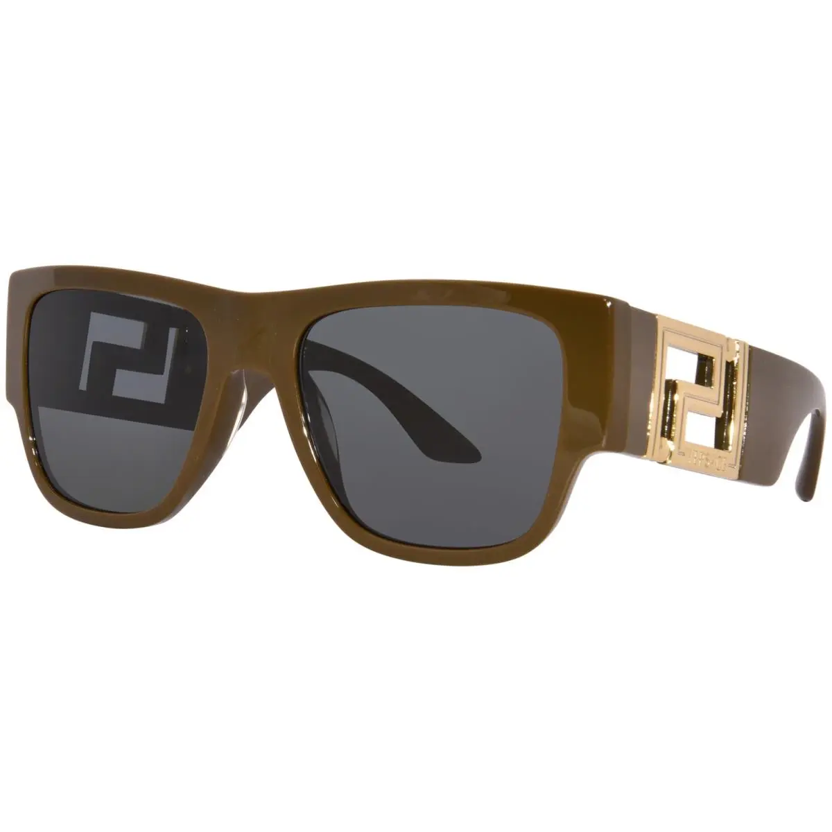 VE4403 535087 Sunglasses Men`s Brown/green/grey Rectangle Shape 57mm by Versace