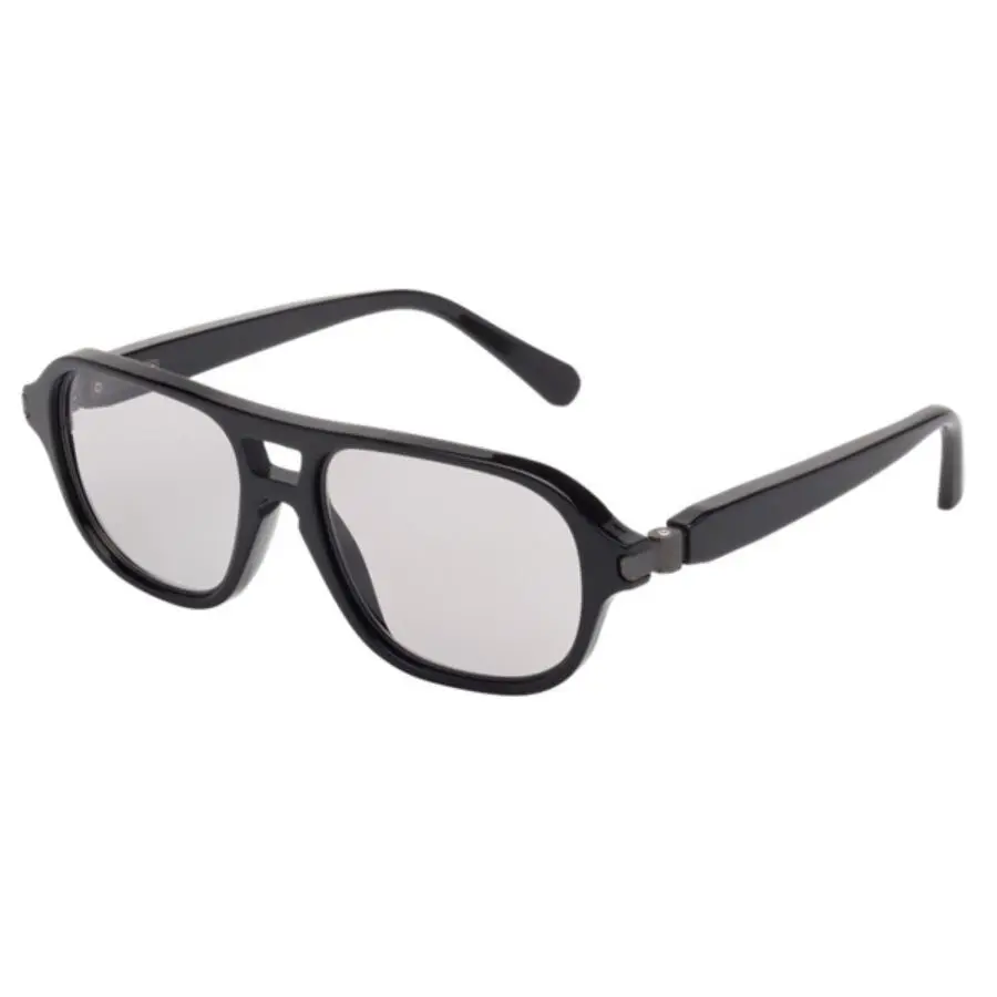 Aviator Optical Frames Black Grey Luxury Eyewear BR0001S 001 Sunglasses by Brioni