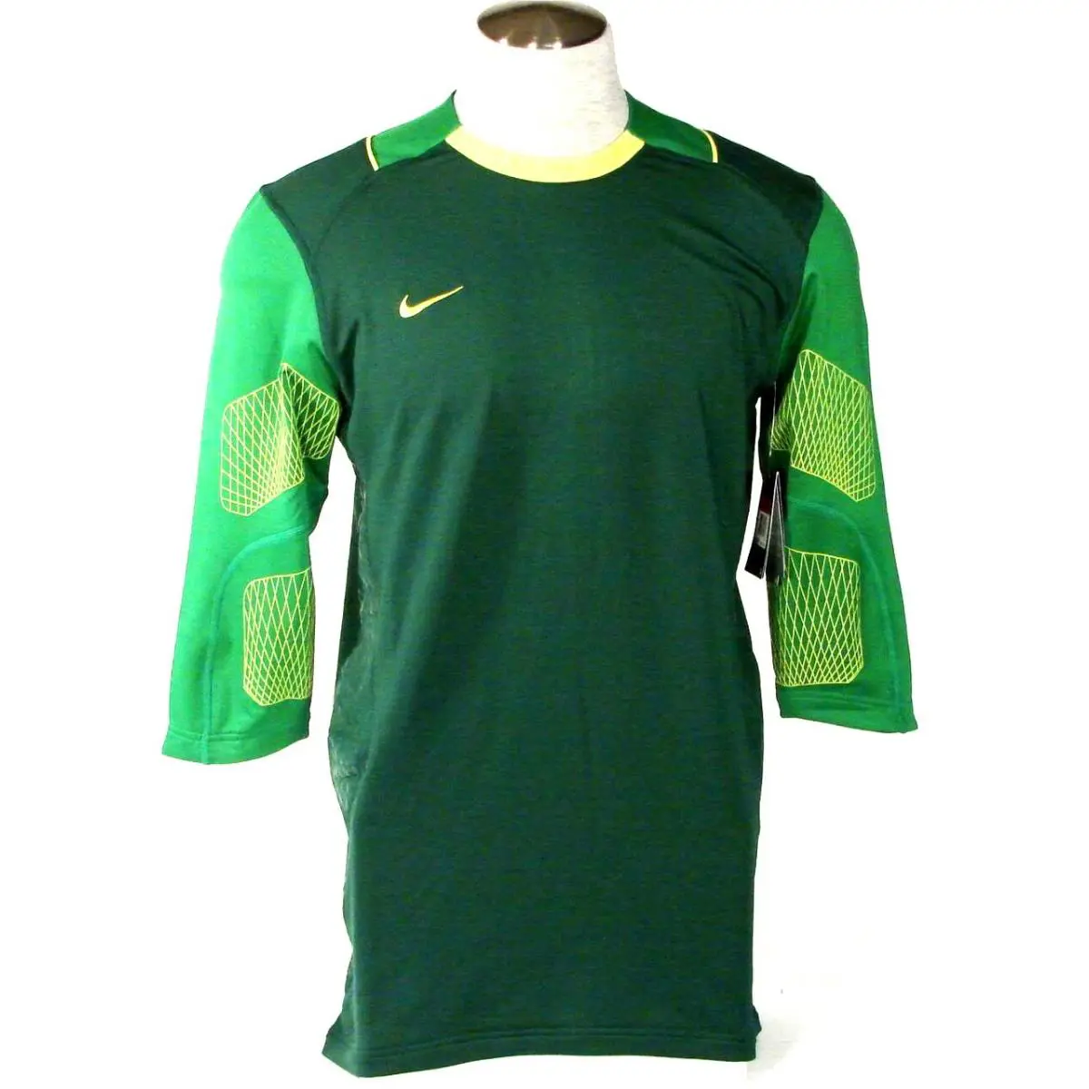 Nike Dri Fit Green Confidence 3/4 Sleeve Goalkeeper Jersey Men`s - Green