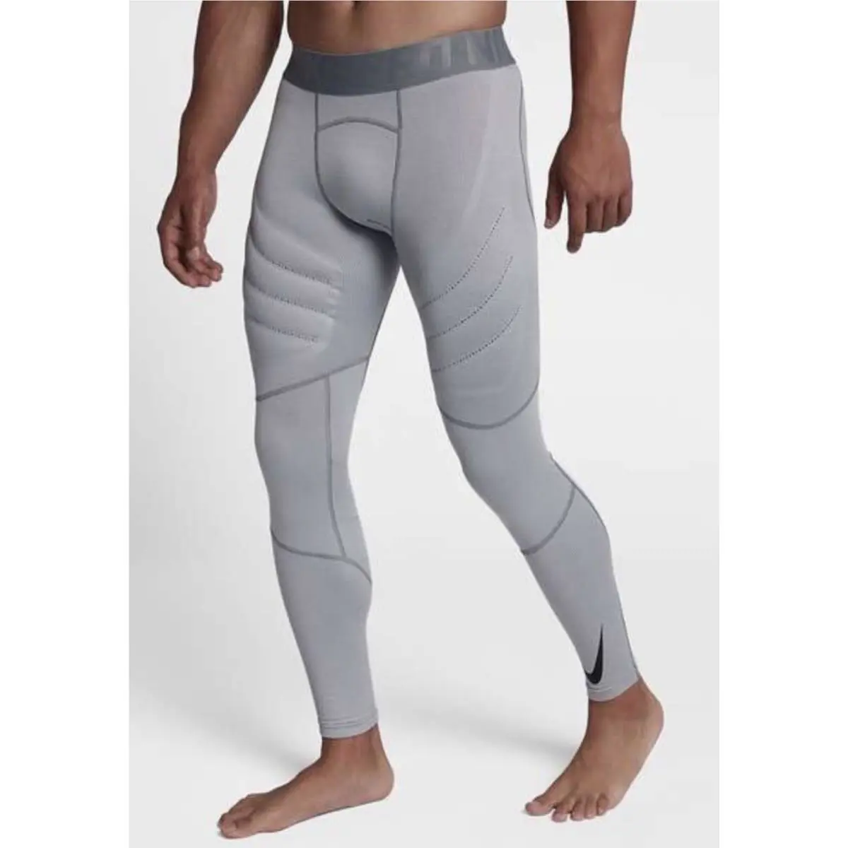 Nike clothing - NIKE Pro HyperWarm Aeroloft Compression Training Tights - 859747 - Gray 9