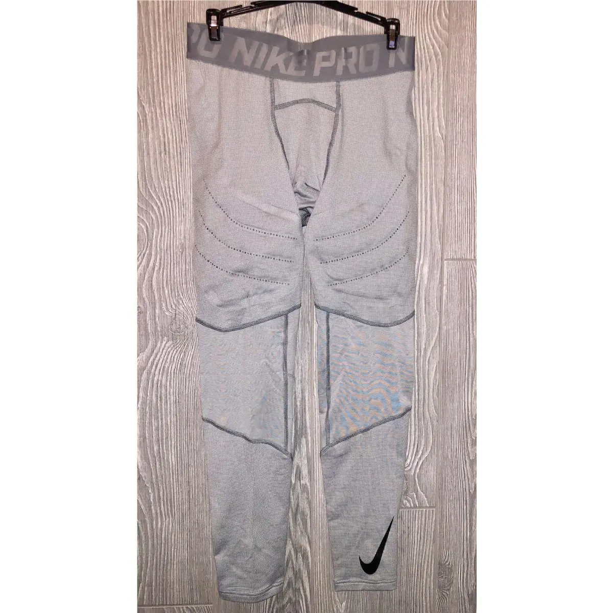 Nike clothing - NIKE Pro HyperWarm Aeroloft Compression Training Tights - 859747 - Gray 2