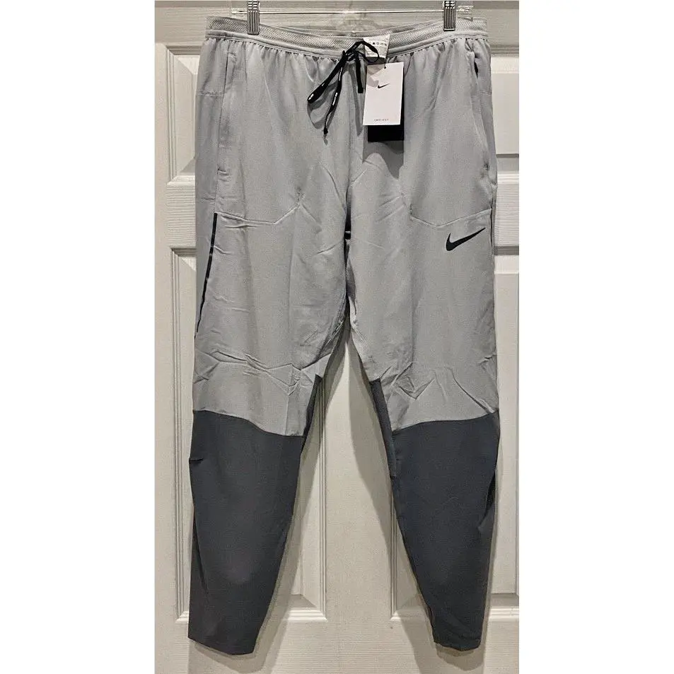 Nike clothing - NIKE Swift Hybrid Ventilated Slim Fit Running Pants - CU5493 - Gray 18
