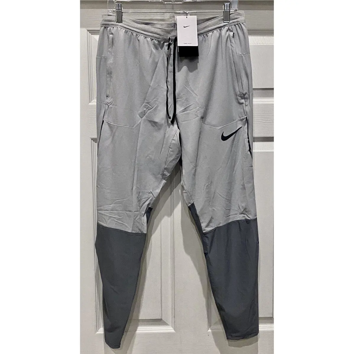 Nike clothing - NIKE Swift Hybrid Ventilated Slim Fit Running Pants - CU5493 - Gray 26