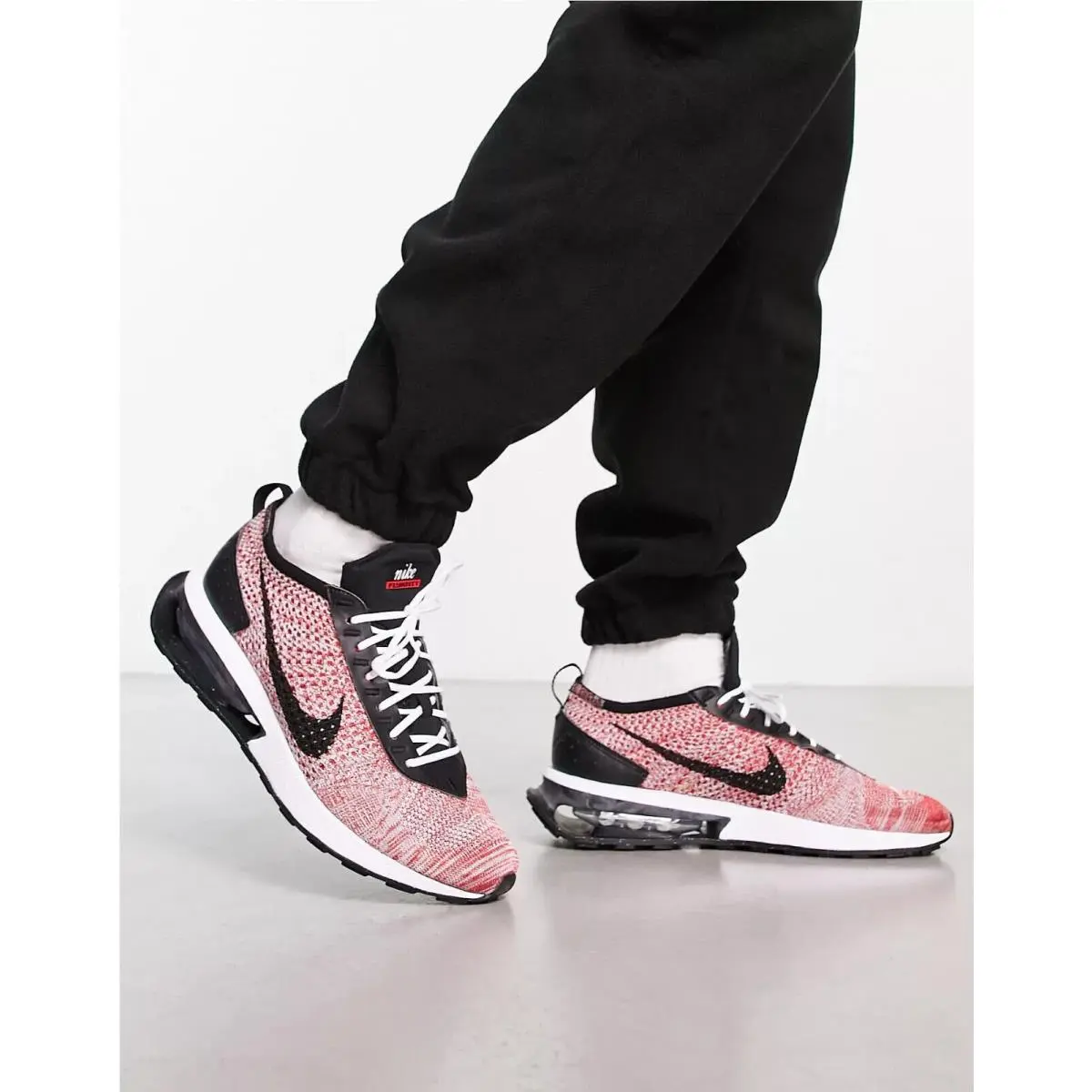 Nike shoes - Nike Air Max Flyknit Racer - FD2764-600 - Black/University Red/Wolf Gray 4