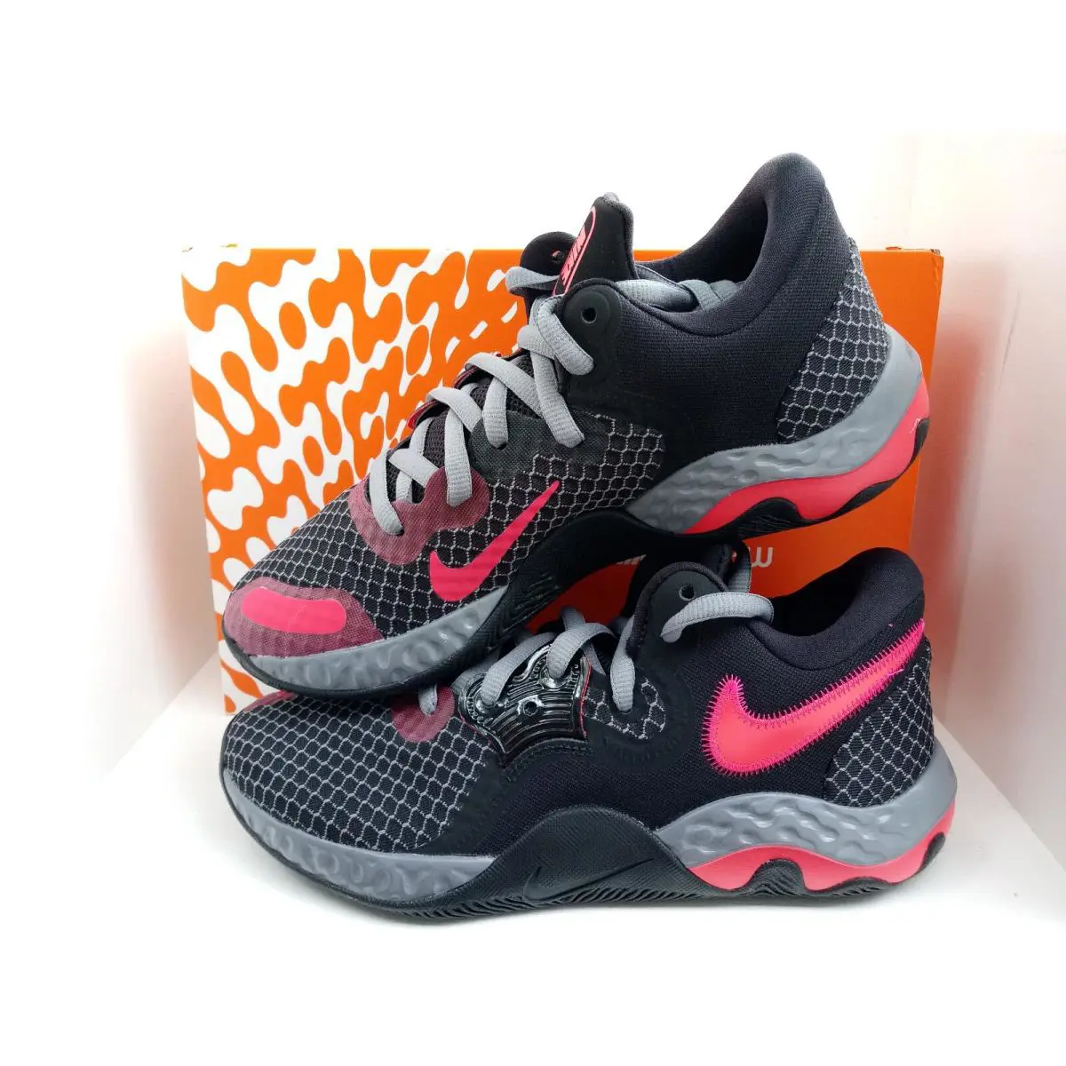 Nike shoes - Nike Renew Elevate - Renew Elevate - CW3406-008 - BLACK/SIREN RED-PINK PRIME 12