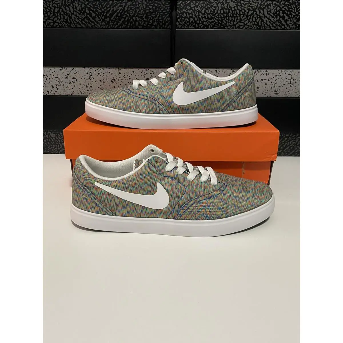Nike shoes - Nike SB Check PRM (GS) - AO2983-900 - Multi-Color/White-Black 6