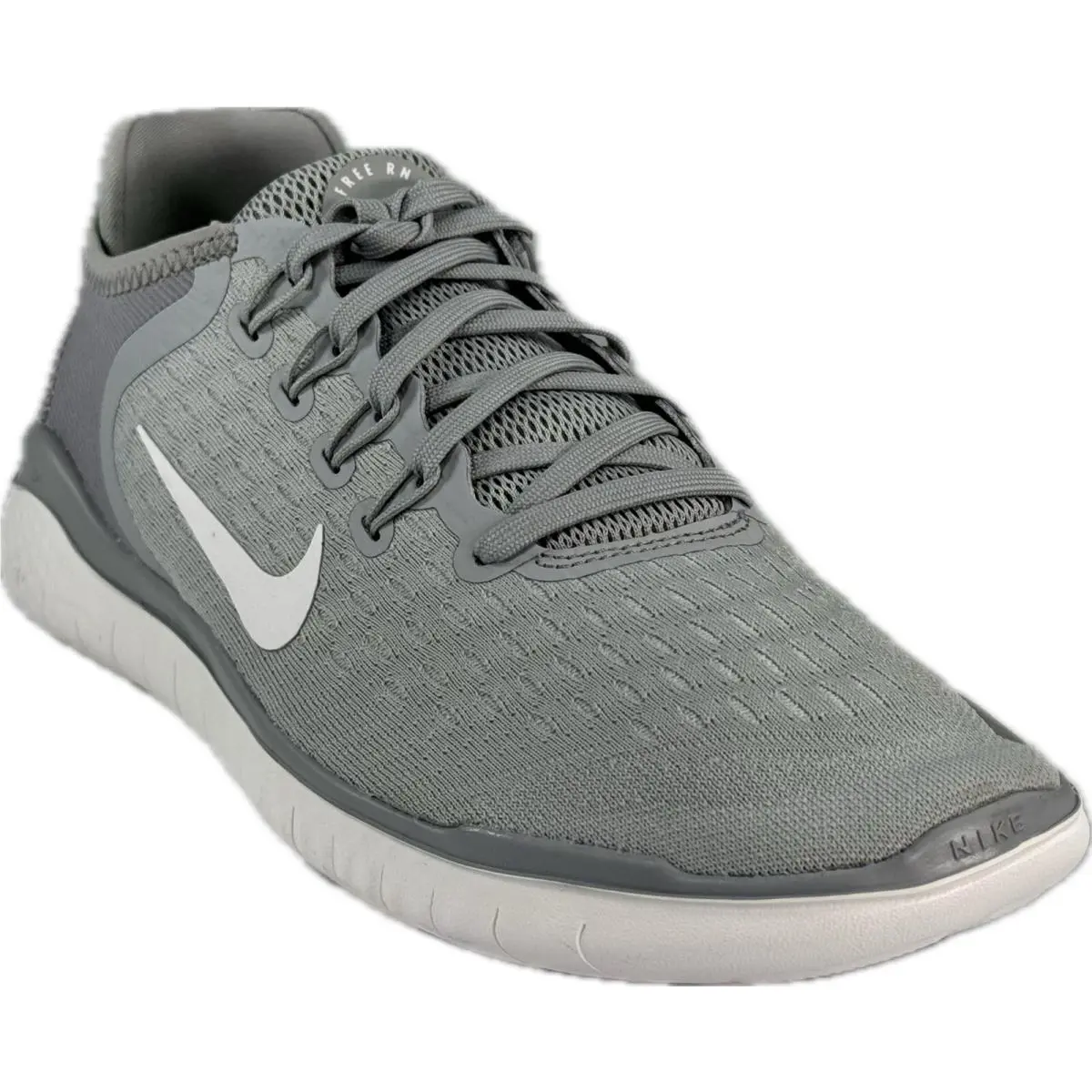 Men`s Free RN 2018 Wolf Grey White Running Shoes SZ7.5 942836-003 by Nike