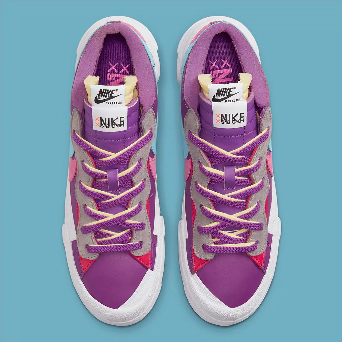 Nike shoes - Nike Blazer Low Sacai Kaws - DM7901 500 - Purple 2