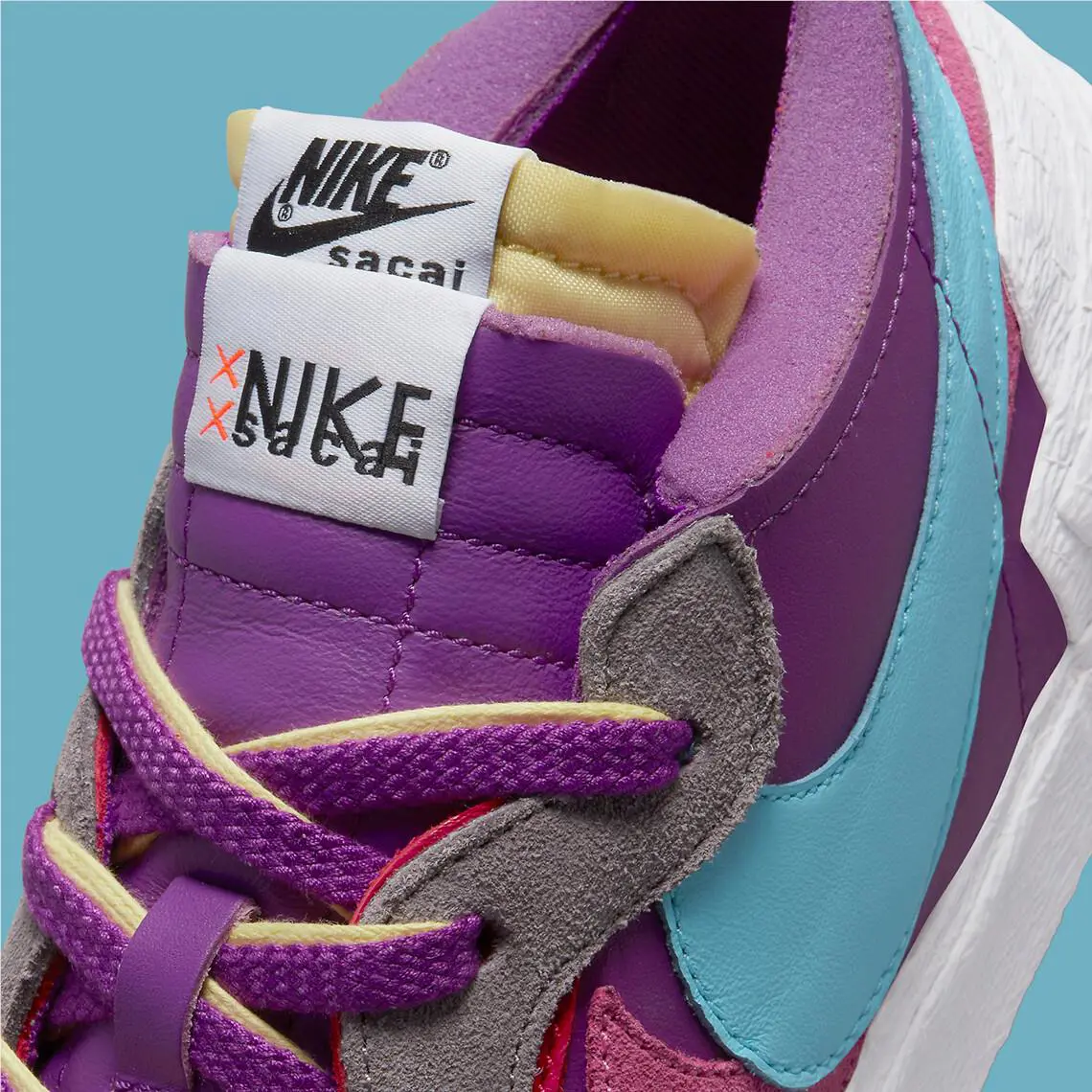 Nike shoes - Nike Blazer Low Sacai Kaws - DM7901 500 - Purple 5