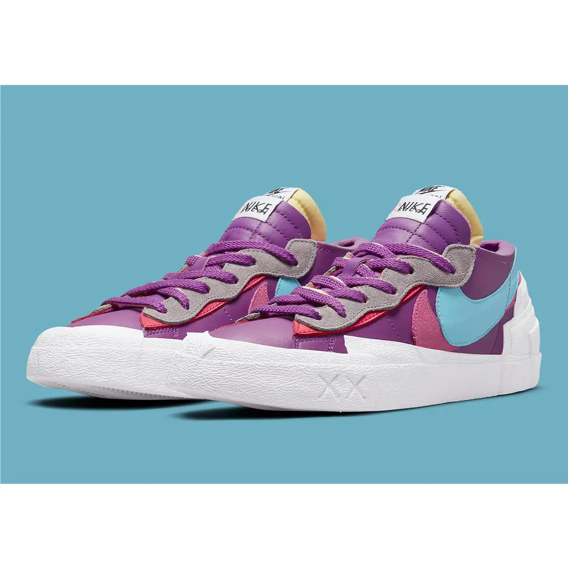 Nike shoes - Nike Blazer Low Sacai Kaws - DM7901 500 - Purple 16