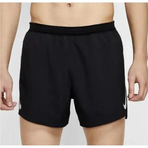 Nike Aeroswift 4 Black White Lightweight Running Shorts Mens Sz L
