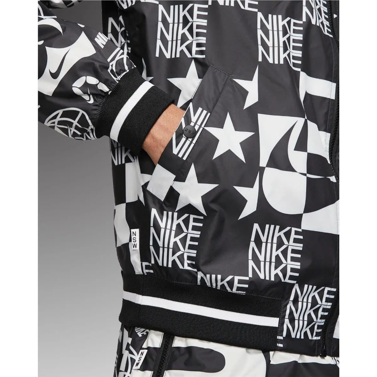 Nike clothing - Windrunner - Windrunner - AR1632-133 - Black/White 19