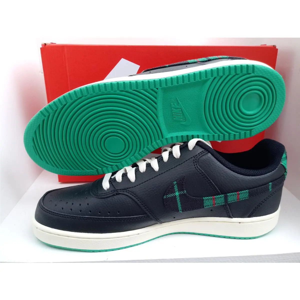 Nike shoes - Nike Court Vision - Court Vision - FD0321-010 - BLACK/STADIUM GREEN 2