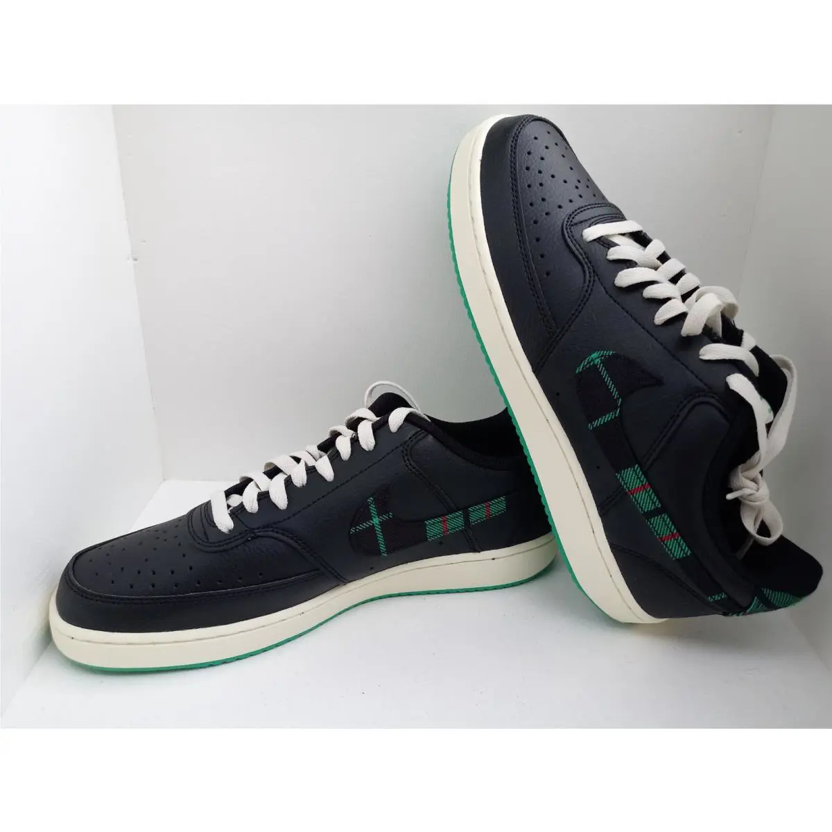 Nike shoes - Nike Court Vision - Court Vision - FD0321-010 - BLACK/STADIUM GREEN 19