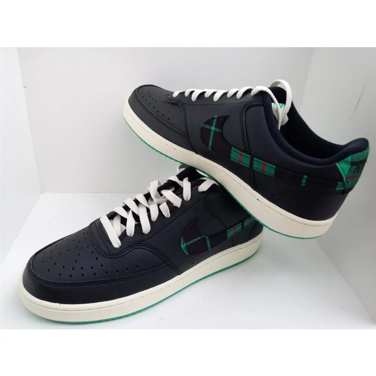 Nike shoes - Nike Court Vision - Court Vision - FD0321-010 - BLACK/STADIUM GREEN 20
