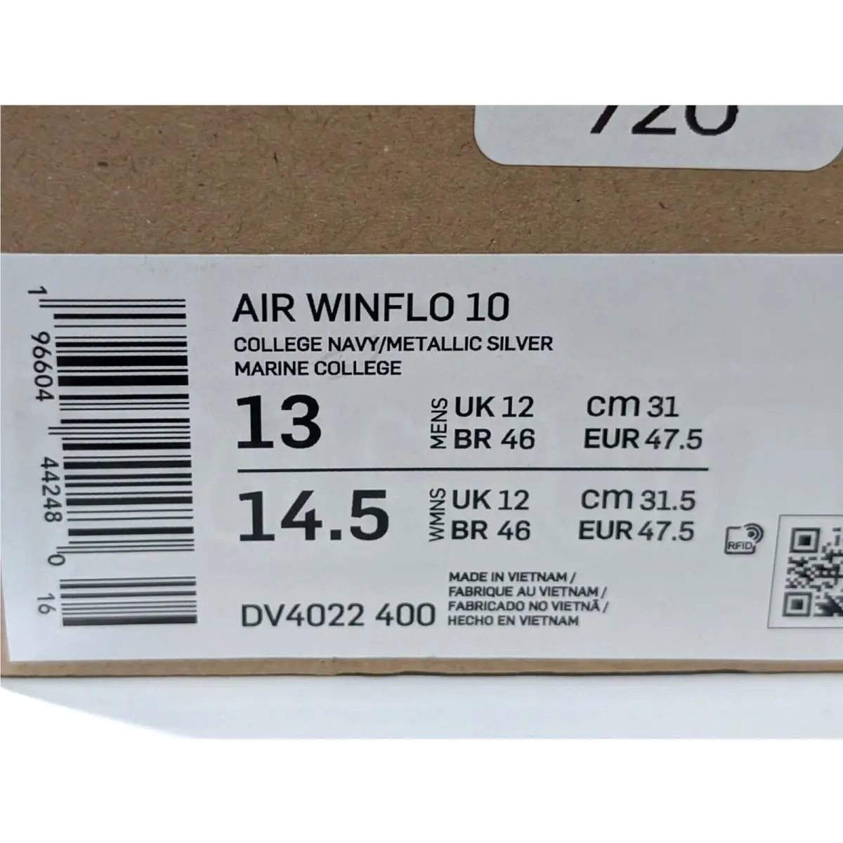 Nike shoes - Nike Air Winflo 10 - Air Winflo - DV4022-400 - Navy/Silver 9