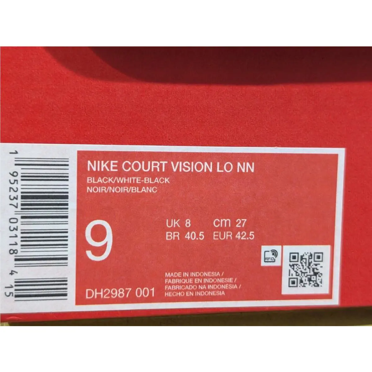 Nike shoes - Nike Court Vision Low - Court Vision Low - DH2987-001 - Black/White 8