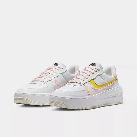 Nike shoes - Nike Air Force 1 - Air Force - FJ0737 100 - WHITE /PEARL PINK OPTI YELLOW 5
