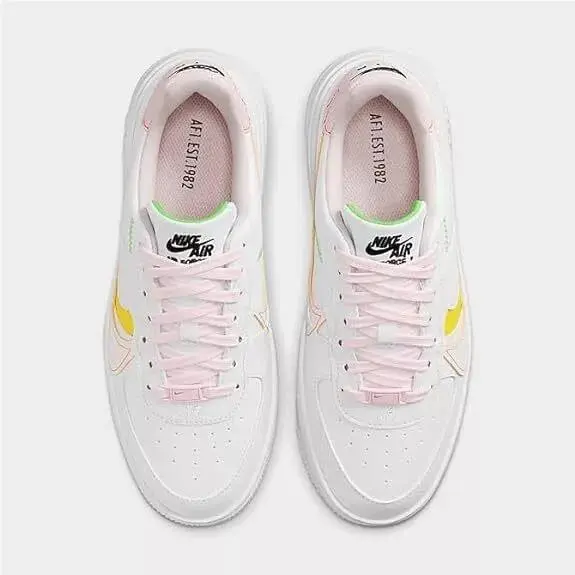 Nike shoes - Nike Air Force 1 - Air Force - FJ0737 100 - WHITE /PEARL PINK OPTI YELLOW 6