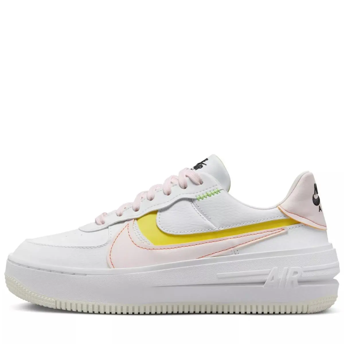 Nike shoes - Nike Air Force 1 - Air Force - FJ0737 100 - WHITE /PEARL PINK OPTI YELLOW 4